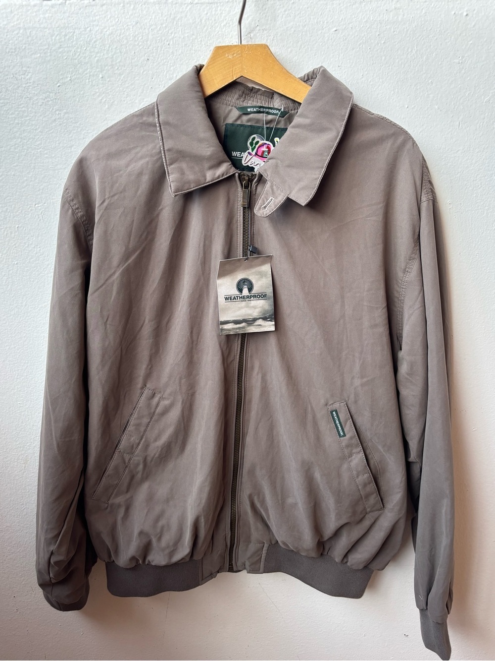 Weatherproof Men's Taupe Bomber Jacket